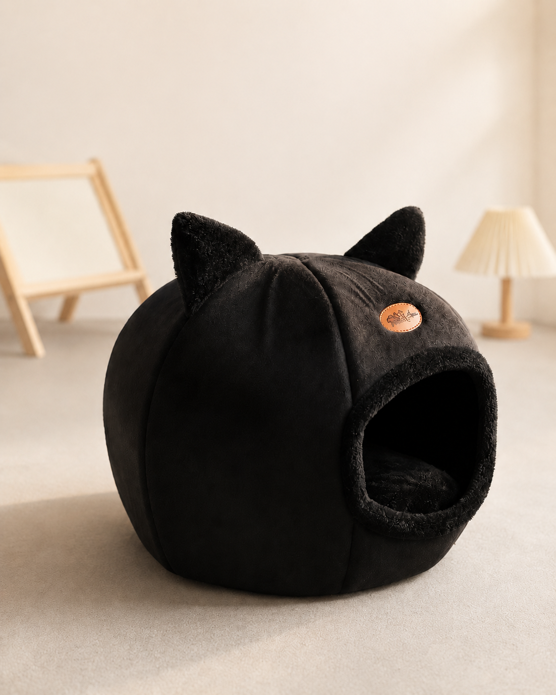 Calming Cat Cave Bed | Warm Enclosed Hideaway