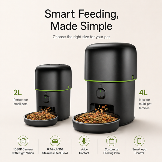 Automatic Pet Feeder with 1080P Camera & App Control