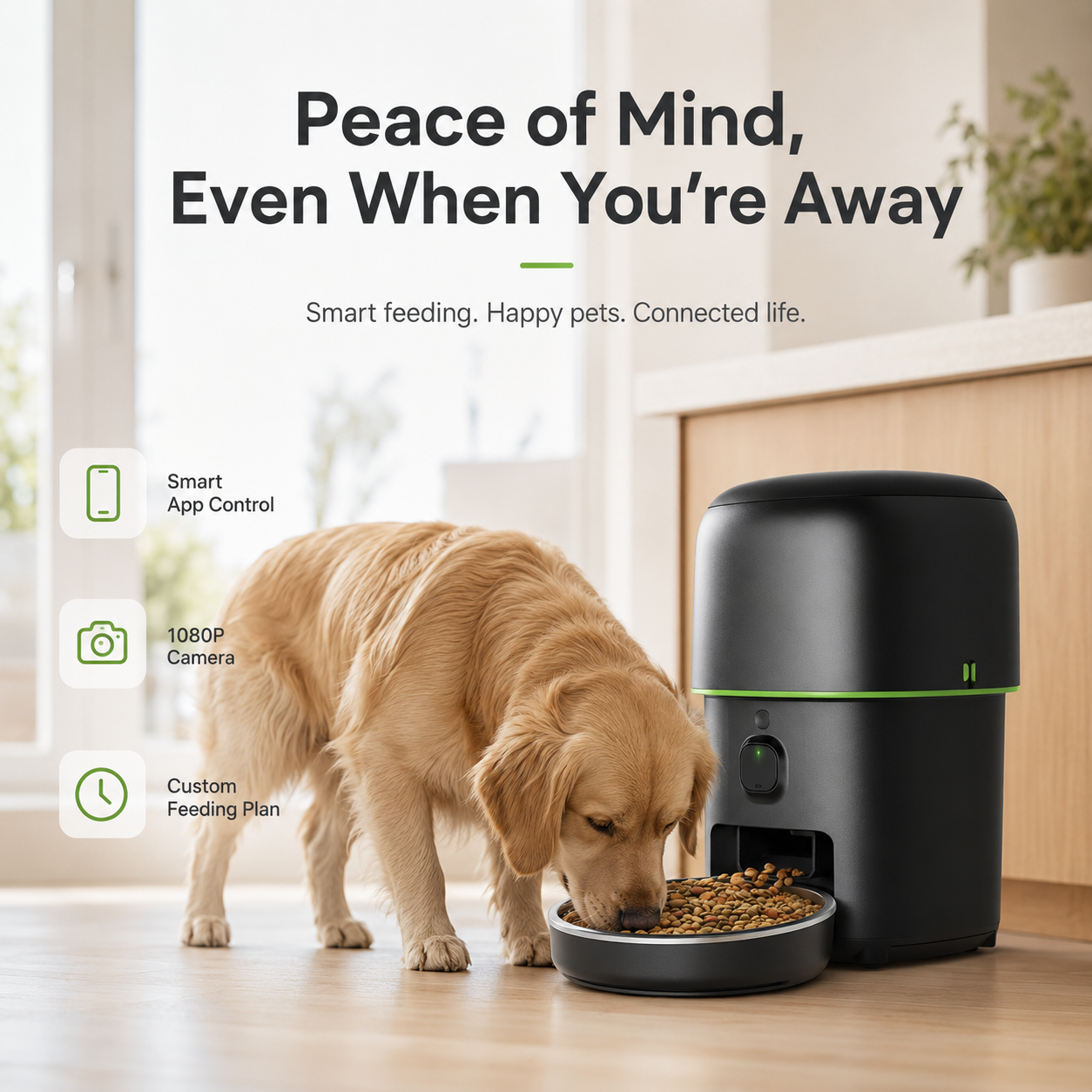Automatic Pet Feeder with 1080P Camera & App Control