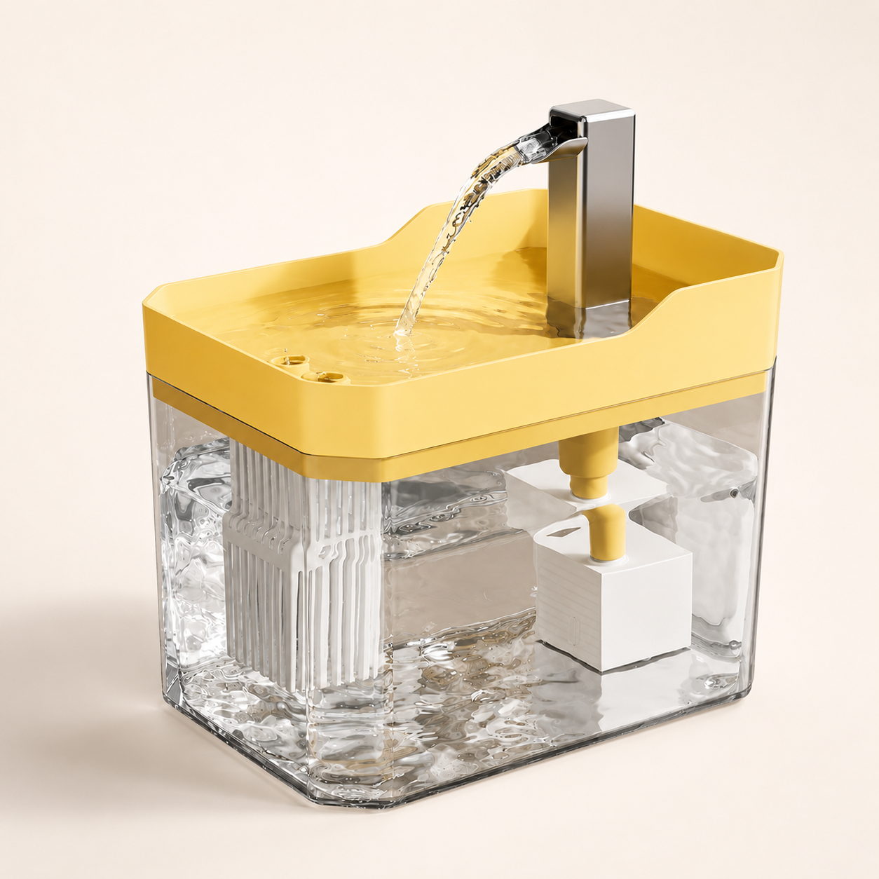 Cat Water Fountain 1.5L Filtered, Ultra Quiet