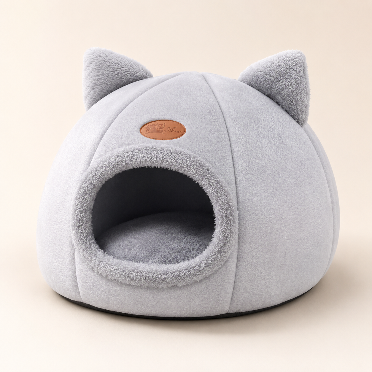 Calming Cat Cave Bed | Warm Enclosed Hideaway