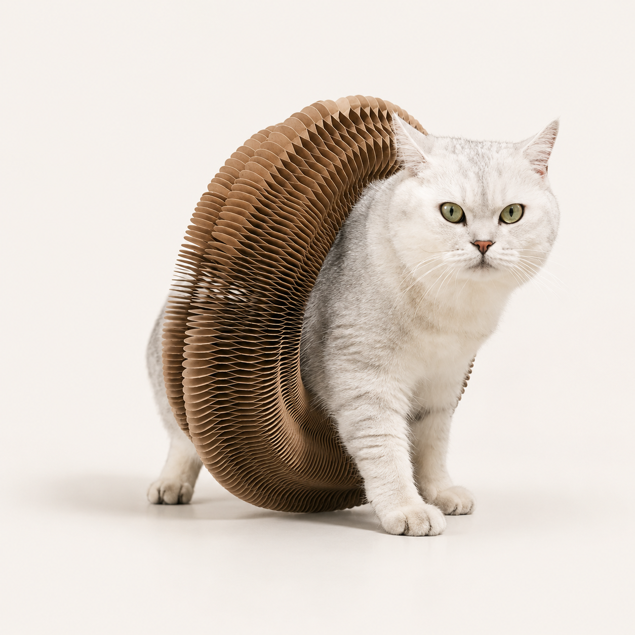 Foldable Cat Scratcher with Spinning Ball | Magnetic
