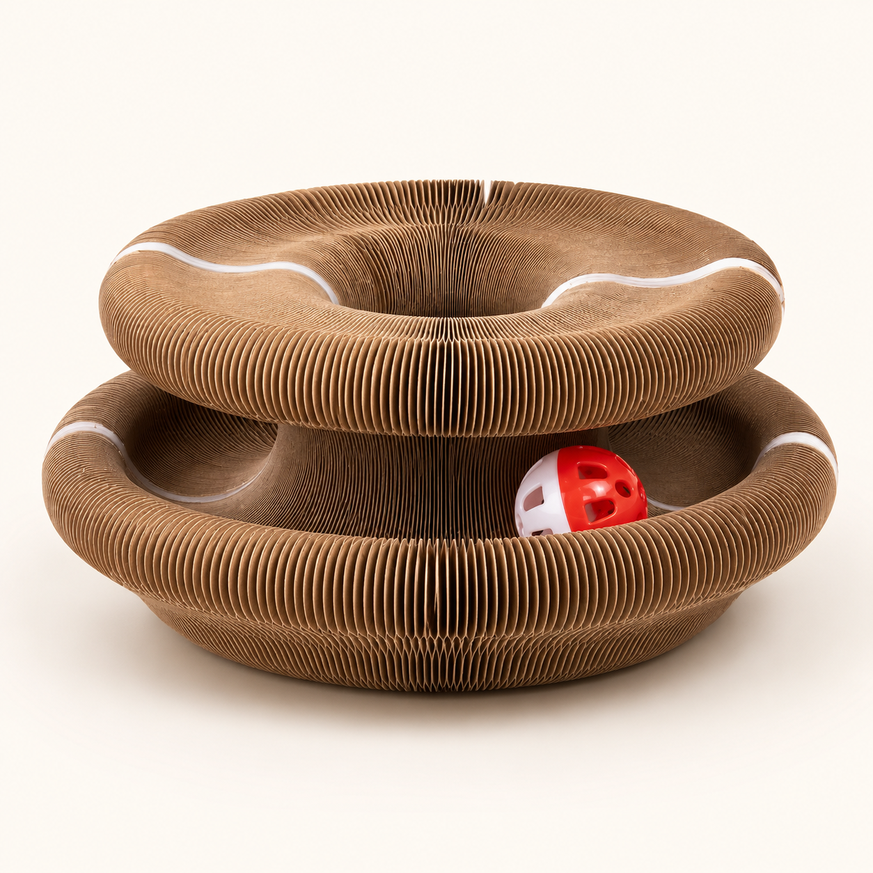 Foldable Cat Scratcher with Spinning Ball | Magnetic