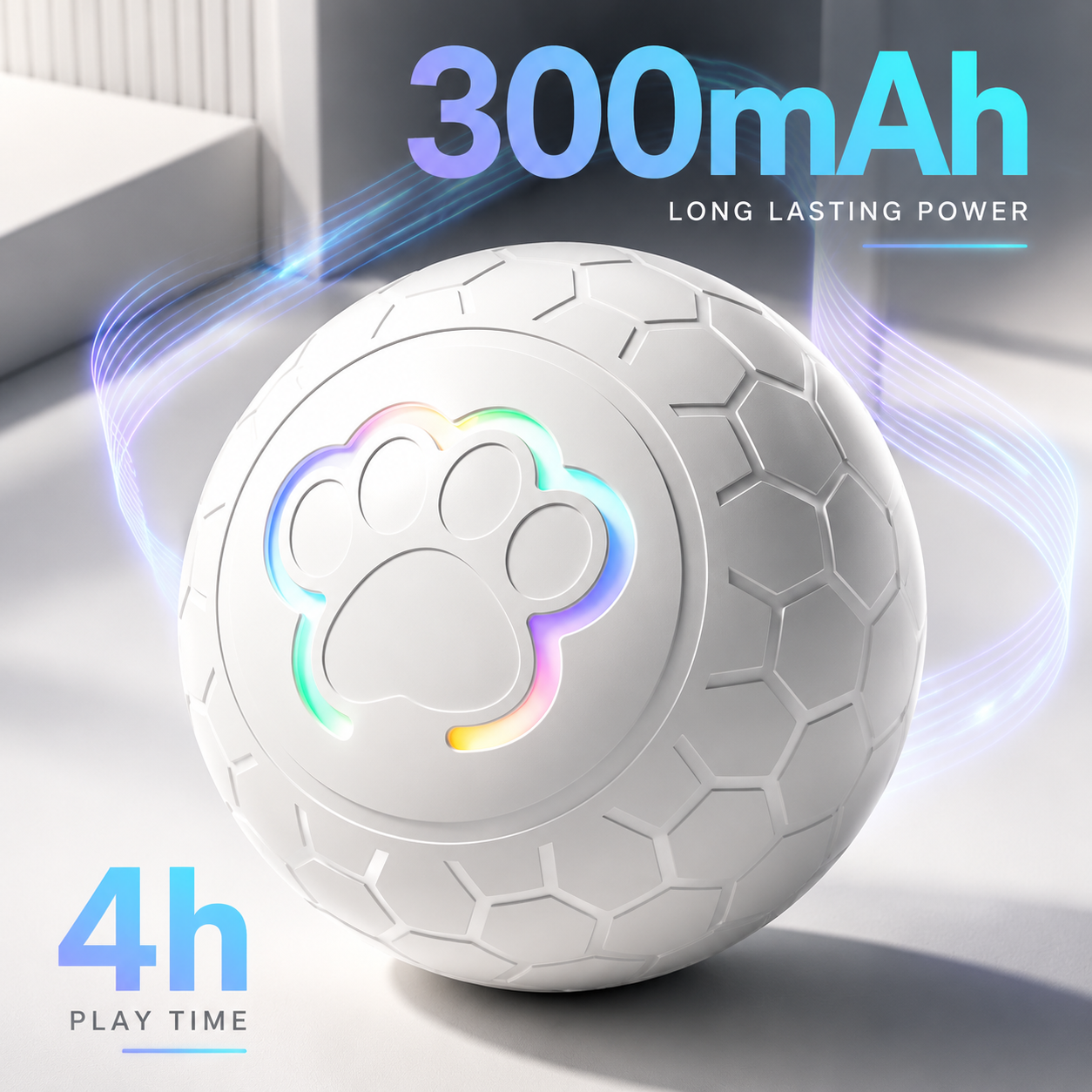 Interactive Dog Ball | Self Rolling Smart Pet Toy