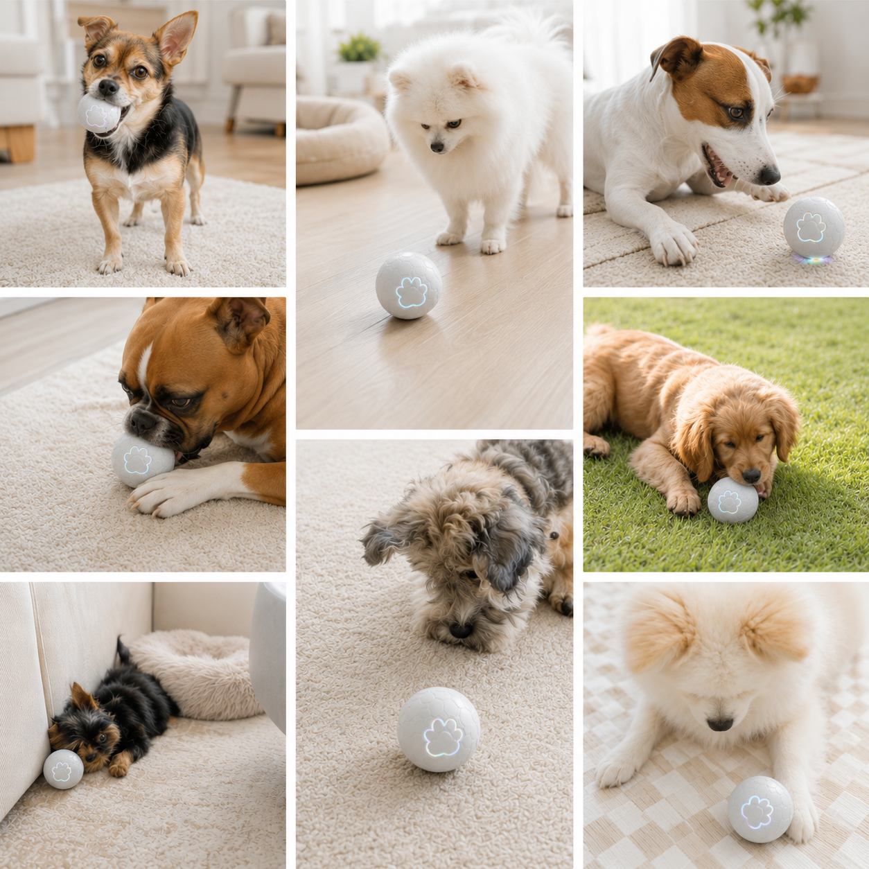 Interactive Dog Ball | Self Rolling Smart Pet Toy
