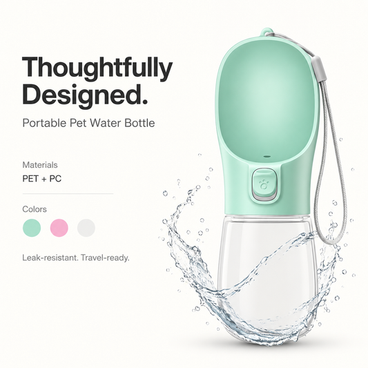 Portable Dog Water Bottle | Leakproof Travel Bowl