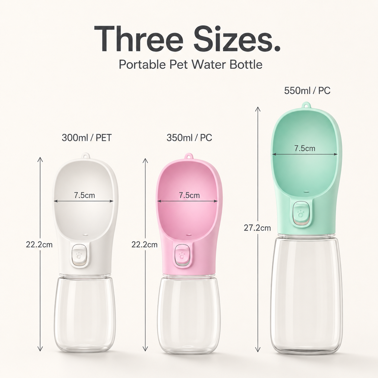Portable Dog Water Bottle | Leakproof Travel Bowl