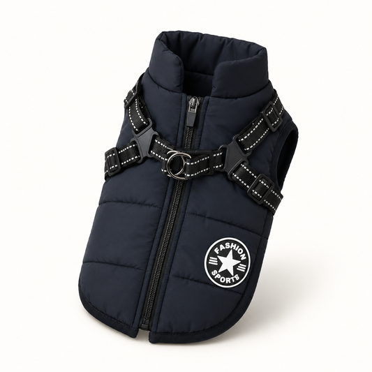Waterproof Dog Winter Coat with Built In Harness | Small Dogs